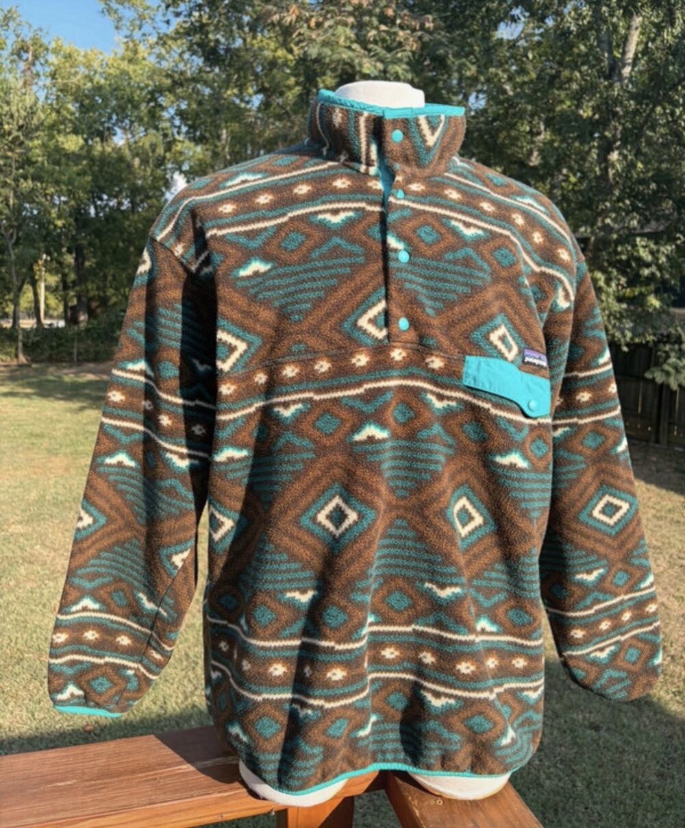 Patagonia Synchilla Snap T Fleece Pullover Mens XL Aztec Eyota